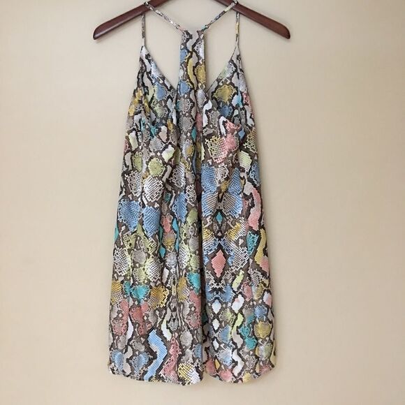 LE LIS Snake Skin Print Sleeveless Dress | Size S - Picture 3 of 8